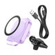 Автодержатель с Беспроводное зарядное устройство HOCO HW17 Crystal (air outlet) (Romantic purple) (192220) - изображение 2