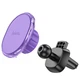 Автодержатель HOCO H1 Crystal magnetic (air outlet) (Romantic purple) (200433) - изображение 4