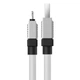 Дата кабель Baseus CoolPlay Series USB to Lightning 2.4A (1m) (CAKW00040) White - изображение 3