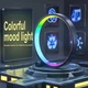 Настольная LED лампа RGB Intelligent circular atmosphere light Bluetooth USB with app (Black) Epik (182435) - изображение 2