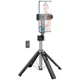 Монопод для селфи HOCO K18 Wave с треногой + съемный BT пульт (Black) (199226) - изображение 1