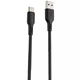 Дата кабель Proove Rebirth USB Type-C 3A (1m) Black - зображення 1