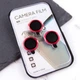 Защитное стекло Epik Metal Classic на камеру (в упак.) для Apple iPhone 15 Pro (6.1") / 15 Pro Max (6.7") Красный / Red - изображение 4