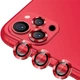 Защитное стекло Epik Metal Classic на камеру (в упак.) для Apple iPhone 15 Pro (6.1") / 15 Pro Max (6.7") Красный / Red - изображение 6