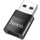 Переходник OTG Hoco UA17 Type-C - USB 2.0, Black - изображение 1