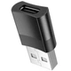 Переходник OTG Hoco UA17 Type-C - USB 2.0, Black - изображение 2