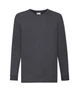 Футболка с длинным рукавом Fruit of the Loom Valueweight Long Sleeve T Kids 104 см Темно-cерый (0610070/1HD104) - изображение 1