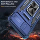 Ударопрочный чехол Camshield Army Ring для Apple iPhone 7 / 8 / SE (2020) (4.7") (Синий) - изображение 7