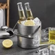 Ведро для льда с щипцами Ruhhy Серебристое 1,3 л 20 х 14,5 см - изображение 4