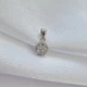 Серебряная подвеска подвес Цветок с белыми камнями серебро 925 пробы Родированное 055805 0.92г - изображение 2