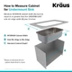 Кухонная мойка Kraus Premier 872 x 450 мм KBU27 - изображение 6