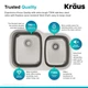 Кухонная мойка Kraus Premier 872 x 450 мм KBU27 - изображение 10