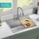 Кухонна мийка Kraus Kore 711х558 мм сатин KWT310-28 - зображення 8