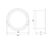 Фланець вентиляційний пластмасовий, ø125мм Europlast VF125 - изображение 2