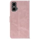 Чохол-книжка Crazy Horse Clasic для Motorola G85 Rose Gold (Front) (58065) - изображение 3