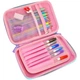 Пенал Cool For School с тиснением 1 отделение Розовый (QT-5669-Pink) - изображение 2