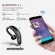 Bluetooth гарнітура CVC6.0 з шумопоглинанням, бездротові навушники з мікрофоном, чорна - зображення 6