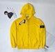 Кофта толстовка зип худи Stone Island с капюшоном Стон Айленд желтая S - изображение 1