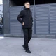 Мужская Демисезонная Куртка Soft Shell "Pobedov Matrix" от 0 до +15°С с капюшоном черная размер L - изображение 6