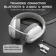 Ігрові бездротові навушники Attack Shark L80 (Ігрова гарнітура) (Bluetooth) Білий - зображення 4