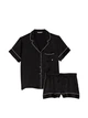 Піжама Сатинова (сорочка + шорти) Victoria's Secret Satin Short Pajama Set S Чорна (26665964) - зображення 3