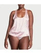 Піжама Сатинова (майка + шорти) Victoria's Secret Short Cami PJ Set S Рожева смужка (26648371-26650829) - зображення 4