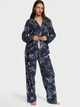 Піжама Фланель (сорочка + штани) Victoria's Secret Long Pajama Set S Синя (26673637) - зображення 1