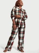 Піжама Фланель (сорочка + штани) Victoria's Secret Long Pajama Set XS Клітинка (26574495) - зображення 1