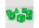 Набор кубиков Transparent 7 Dice Set - Green (7 шт.) (g7dtran05) - изображение 2