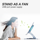 Підставка для ноутбука VHG S63 складана поворотна 360⁰C з вентилятором Rotatable Laptop Stand, Dr. Gray - изображение 6