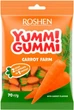 Упаковка жевательных конфет Roshen Yummi Gummi Carrots 70 г х 22 шт (4823077641411) - изображение 2
