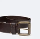 Ремінь чоловічий з натуральної шкіри Big Star Buffel 803 L Коричневий (5900714776756) - зображення 6