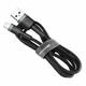 Кабель Baseus Cafule Cable USB For iP 2A 3m Gray+Black (CALKLF-RG1) - изображение 2