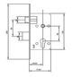 Замок врезной CordonTech ЗВ4-CR хром (1шт) - изображение 3