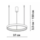 Підвісний світильник Friendlylight Santorini 38 LED 30W 3000/4000K Gold FL3012 - зображення 5