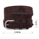 Ремень женский из натуральной замши Vintage leather-20791 129 см Темно-коричневый - изображение 9