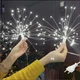 Світлодіодна гірлянда штора "Фейєрверк", 3x0,6м, 500 LED, 5 пучків, 8 режимів, 220V, Білий - зображення 1