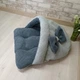 Лежак норка з капюшоном для котів та собак Animals_joy M 70*60 cм (021) - изображение 3