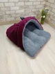 Лежак норка з капюшоном для котів та собак Animals_joy M 70*60 cм (020) - изображение 4