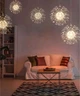 Світлодіодна гірлянда штора "Фейєрверк", 3x0,6м, 500 LED, 5 пучків, 8 режимів, 220V, Теплий білий - зображення 4