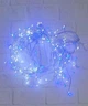 Гірлянда штора роса "Фейєрверк", 3x0,6м, від USB, 200 LED, 8 режимів + статичний, IP44, Синьо-білий - зображення 5