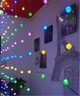 Світлодіодна гірлянда штора "Кришталеві кульки", 3x2м, від USB, 240 LED, 8 режимів, IP44, Мультиколор - зображення 5