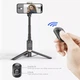 Складнoй портативный штатив монопод QI2 Bluetooth селфи палка тренога - изображение 2