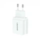 Мережевий зарядний пристрій Usams US-CC090 T24 2.1A Dual USB Travel Charger (EU) White (CC90TC01) - изображение 1
