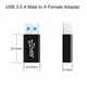 Адаптер перехідник USB A 3.0 Male - USB A Female Black - изображение 2