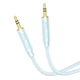 AUX кабель Hoco UPA30 Jack 3.5 to Jack 3.5 1m blue - изображение 1