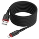 Кабель Hoco X59 USB to Lightning 2m black - зображення 3