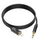 AUX кабель Hoco UPA30 Lightning to Jack 3.5 1m black - изображение 4