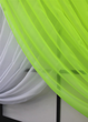 Кухонные шторки VR-Textil № 060к Дуэт с подвязками неоново-салатовый с белым 330х170 см (52-0887) - изображение 4