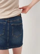 Юбка джинсовая мини осенняя прямая женская Piazza Italia 28745-649 M Denim (2028745002040) - изображение 4
